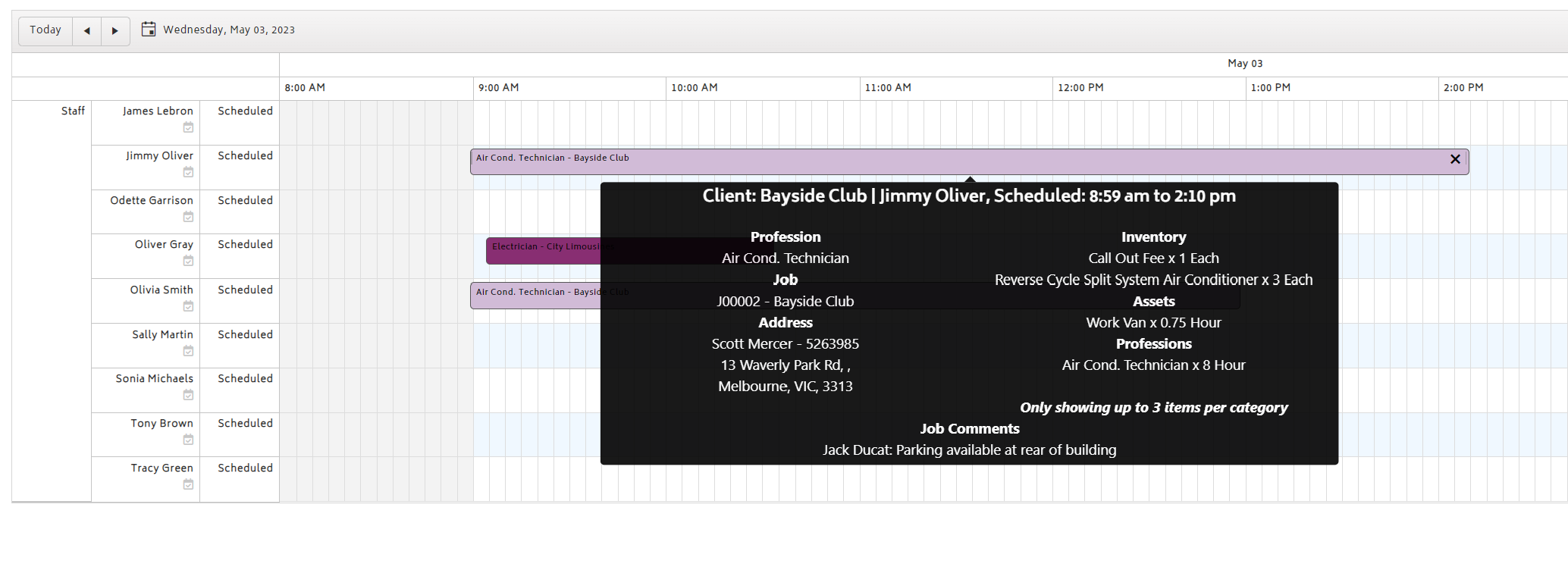 sched nw 14