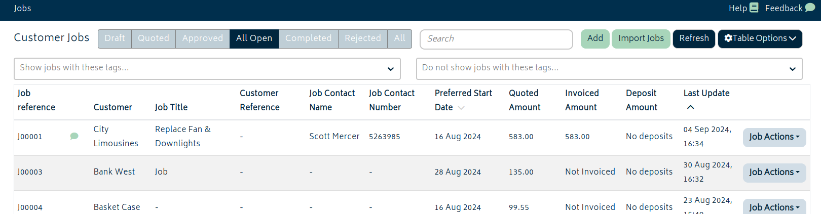 job list 5.3