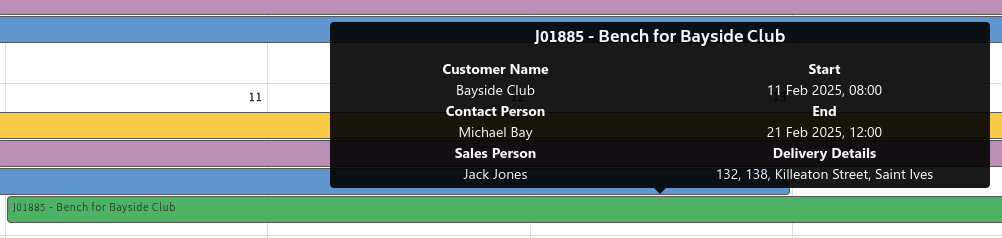 jobs job calendar hover